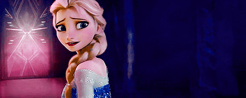 Elsa saying "Please go back"
